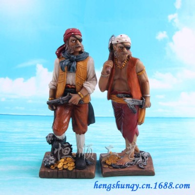 Pirates of the Caribbean Eastern Mediterranean style resin crafts classical figure decoration exclusive production