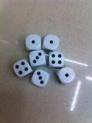 【Yiwu Haonan Sports】 Supply 1.6 rounded round new dice plastic dice
