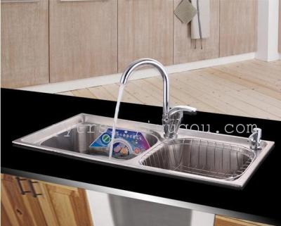 304 stainless steel kitchen sink sink sink kitchen set sink dual-socket thickening
