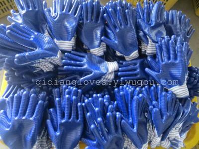Gloves Zebra gloves white blue plastic gloves, rubber gloves have been exported to Japan Korea
