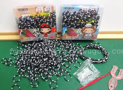 PVC box of black plum blossom bracelet DIY puzzle erasers Rainbow stationery factory outlet