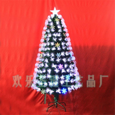 LED white hair colorful snowflakes and Christmas trees