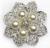 New Korean fashion classic corsage brooch rhinestone Pearl brooch