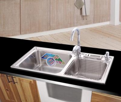 Sink kitchen sink one thick dual-slot type 304 stainless steel sinks