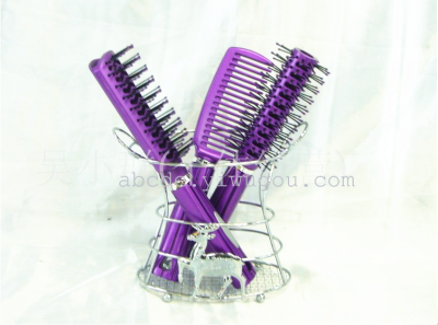 Hairdressing comb set three piece flat comb coil comb comb airbag comb