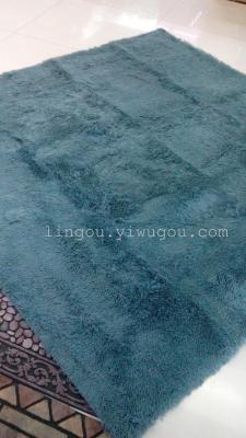 Fine filaments hairy plastic rubber soled bedroom carpet