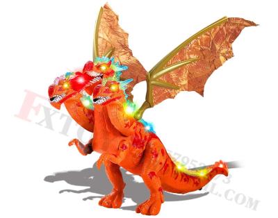 New electric three-headed dragon dinosaur video games toys