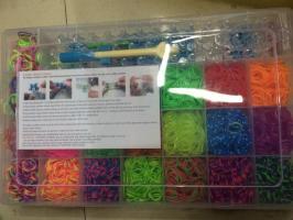 06 color rubber bands suitable for making bracelets, environmentally friendly products