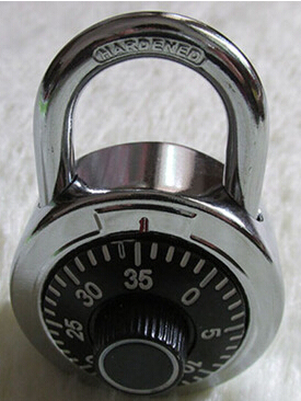 Round combination lock