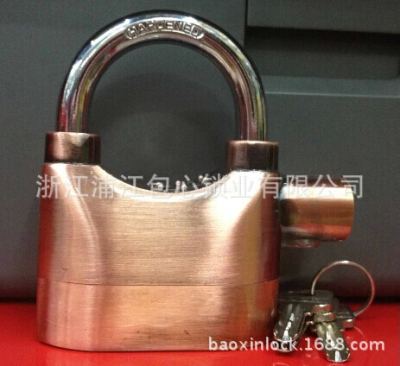 Red bronze alarm lock