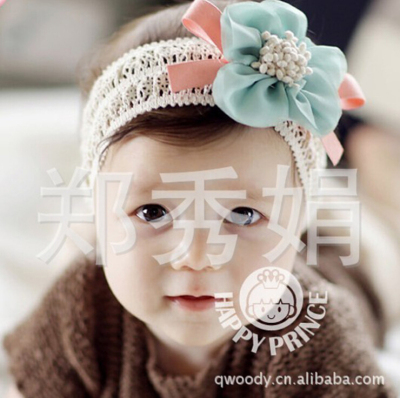 New Korean children 's chiffon floral hair band express design baby hair accessories are on sale