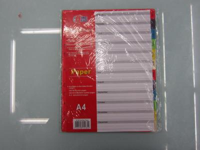 Folder color separated page pages paper, index paper clip page index cards