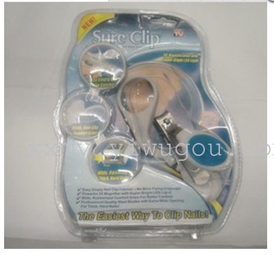 Magnifying glass nail clipper TV shopping nail scissors.