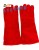 Perennial Spot 16-Inch Red Lengthened Welding Cowhide Gloves Thickened Arc-Welder's Gloves