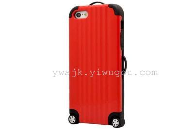 Suitcase Phone Case Draw-Bar Luggage Phone Case Stickers IPhone5s Cartoon