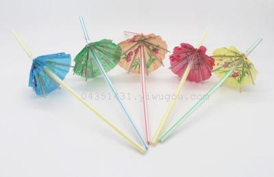 Disposable straw straw wholesale color straw umbrella straw fruit straw