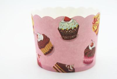 Large pink base cake pattern machine cup baking cup high temperature resistant bread cup