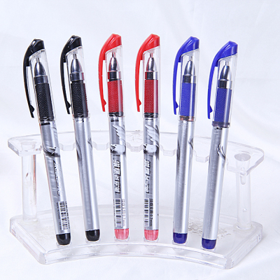 Plastic Gel Pen Advertising Marker Customized Creative Push Gel Pen Advertising Marker Printed Logo