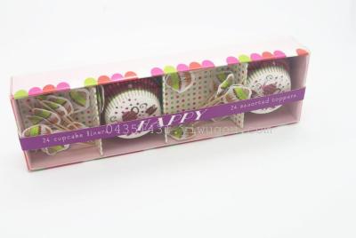 Wholesale high-grade cake paper holder + craft toothpick gift set
