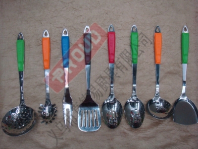 6130 stainless steel utensils, stainless steel spatula spoon, slotted spoon, spoon, and shovels