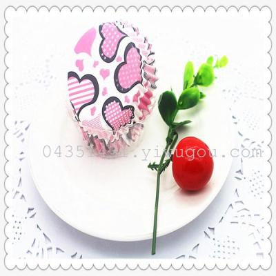 Cake paper Cake oil paper cup paper hold chocolate cushion mold Cake cup hanging card packaging