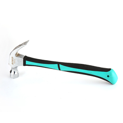 Claw hammer with set of handle decorating tools