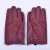 Bai Hu Wang Sheepskin gloves. Warm ladies leather bow gloves ring Sheepskin gloves