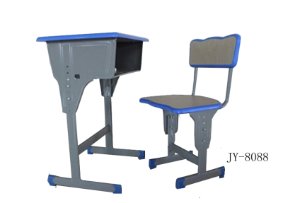 Jy - 8088 injection molding edge single open lifting desk and chair for students training office