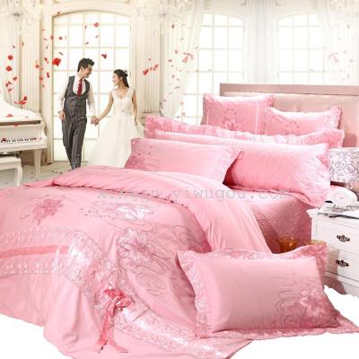 Seven - piece covers bed sheets, pillowcases, bedding, wedding celebrations are hot