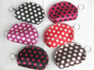 Manufacturers direct from stock in 2014 the latest fashion women's coin purse Pvc satin material.