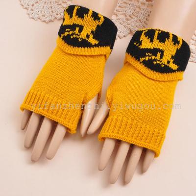 Korean fashion acrylic snowflake Fawn computer glove fashion half arm sleeve factory direct wholesale