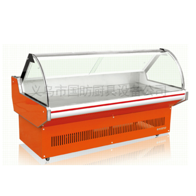Commercial surface delicatessen / straight cold duck display cabinet freezer / freezer / dish order cabinet