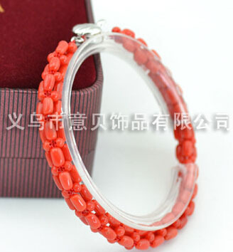 Natural red coral Taiwan Sha Dinghong red coral bracelet coral akahong coral