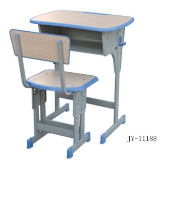 Jy-11188 injection molding bag edge student desk and chair single column double layer with single column back chair