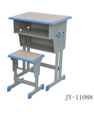 Jy-11088 injection molding bag edge student desk and chair training double column double layer with single column small square stool