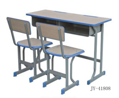 Jy-41808 student desk and chair double fixed k-type desk and chair back chair