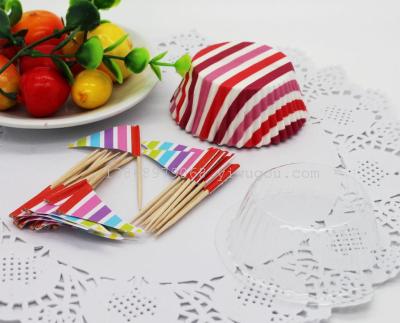 Love heart toothpick fruit fork compote decorated cake fork