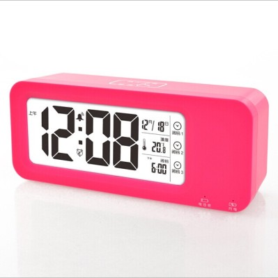 Charging Smart Clock High clear big Screen old person big Character Clock student snooze clock perpetual Calendar temperature clock new product