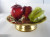 Stainless steel fruit bowl luxury single layer stainless steel fruit bowl gold-plated bowls Buddhist Gong Pan Gong Pan