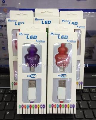 New perfume bottle data cables, can lead 2A' rechargeable ipad' rechargeable Samsung Android phones