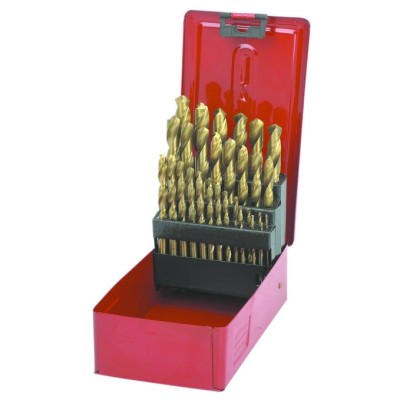 DZT29 piece high speed steel titanium plated twist drill set