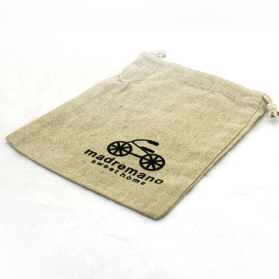 Simple cotton and linen pulling string lovely bundle pocket bag makeup bag travel bag
