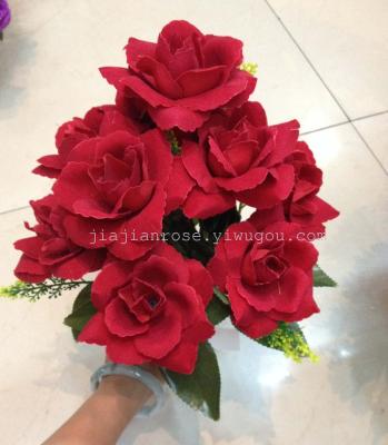 10 meg opium factory direct high-end cloth simulation flower artificial flower roses in stock
