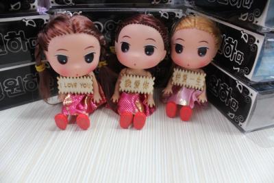 2 yuan store boutique fashion mobile phone hanger barbie doll