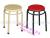 Plastic Surface Double-Ring Iron round Stool Dining Stool Stool Four-Leg round Stool with Various Styles