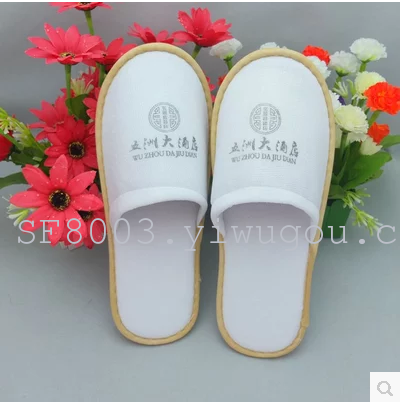 luxury willow leaf pattern sole hotel special disposable slippers