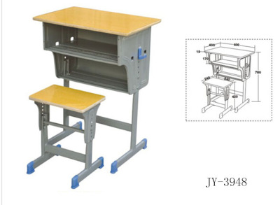 Jy - 3948 single - column double - layer with single - column small square who solid wood, multi - layer board desks and chairs