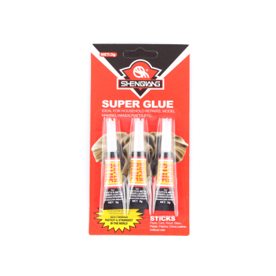 Shenqiang glue super glue  502 glue 3PCS1.5g aluminum tubes