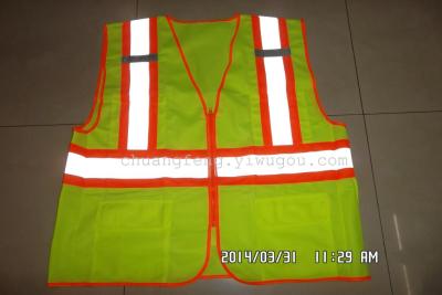 Safety vest mesh safety vest reflective clothing pockets zipper safety vest