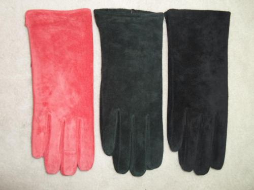 Women‘s Genuine Leather Suede Pigskin Top Layer High-End Thermal Gloves